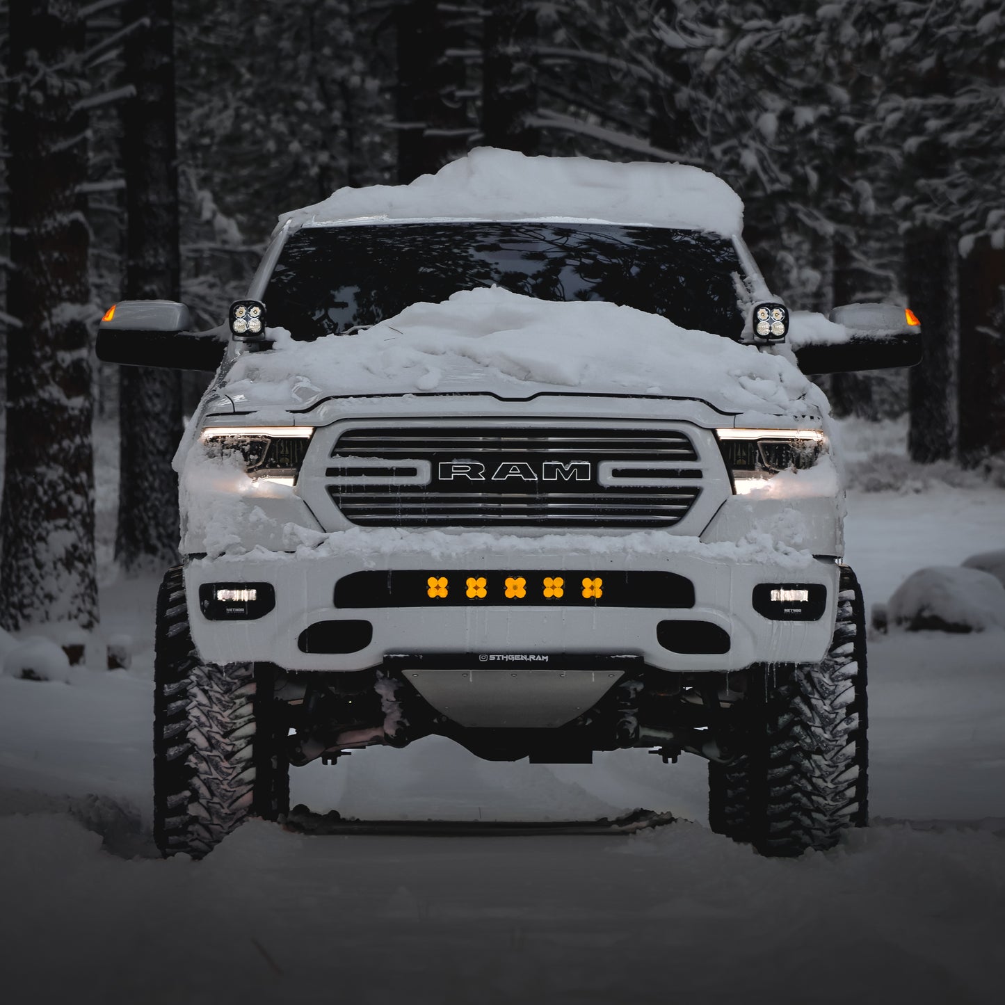2019-2024 Ram 1500 DT Lower Grille + LED Mount Kit