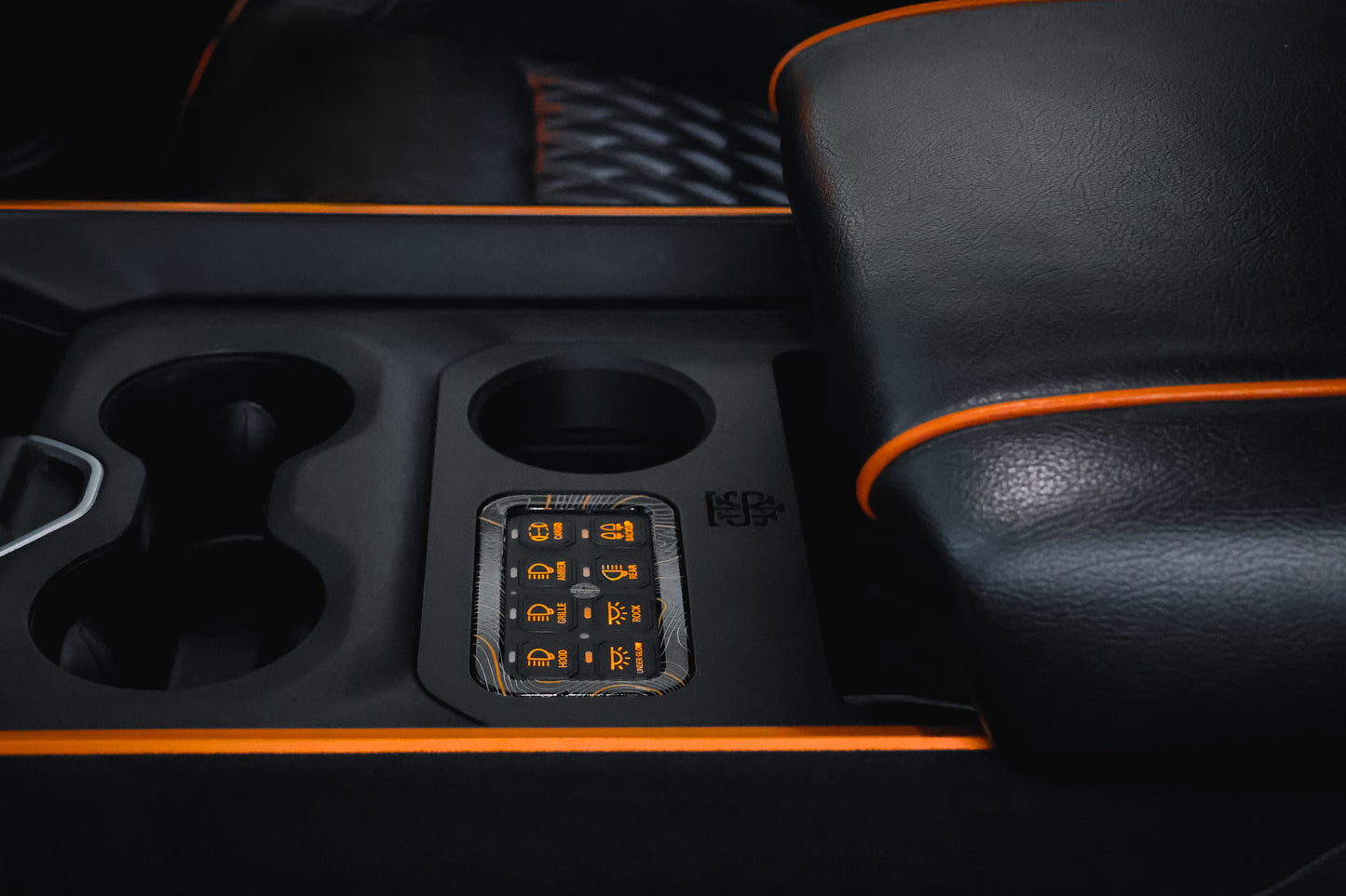 2019+ Ram Trucks Center Console Switch Panel Mount + Cupholder